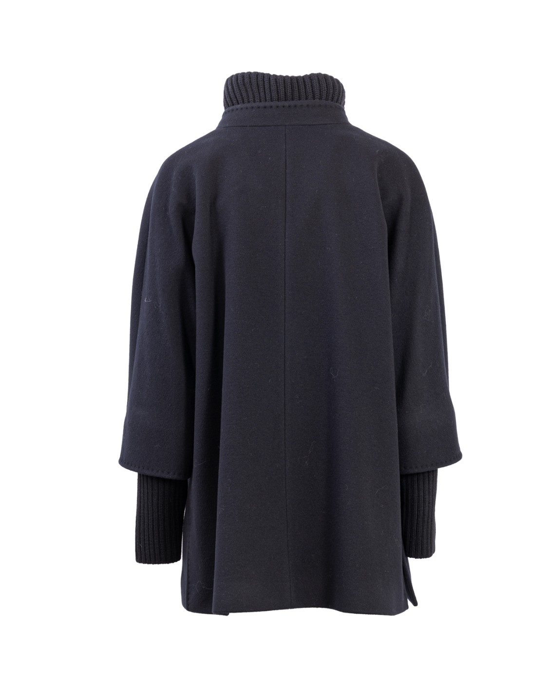 shop CINZIA ROCCA  Giaccone: Cinzia Rocca cappotto in lana.
Collo e maniche in maglia coste.
Chiusura con bottoni.
Tasche laterali.
Composizione: 100% Lana.
Fabbricato in Italia.. U243OM1 63F5-01 number 1875466